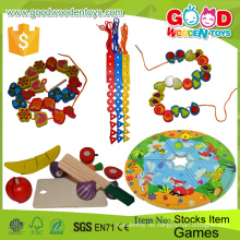 Heißer Verkaufs-zwei Bären-Kleid-Puzzlespiel-Kasten-Spielzeug-pädagogische hölzerne DIY bördelt Kind-Spiele für Kinder